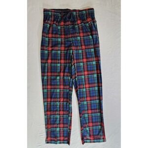 Nautica Estate Blue Plaid Fleece Pajama Pants Men's Size M Drawstring
